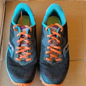 Saucony Peregrine 11, Women's 9.5, Black/Neon